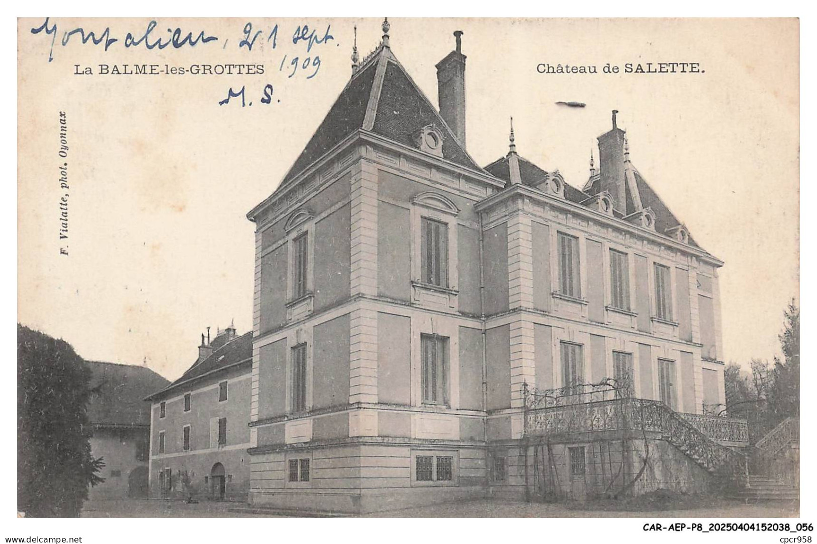 CAR-AEPP8-0448-38 - LA BALME-LES-GROTTES - Chateau de Salette
