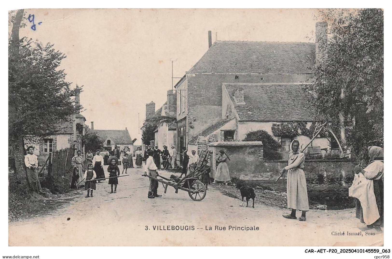 CAR-AETP20-1081-89 - VILLEBOUGIS - La rue principale