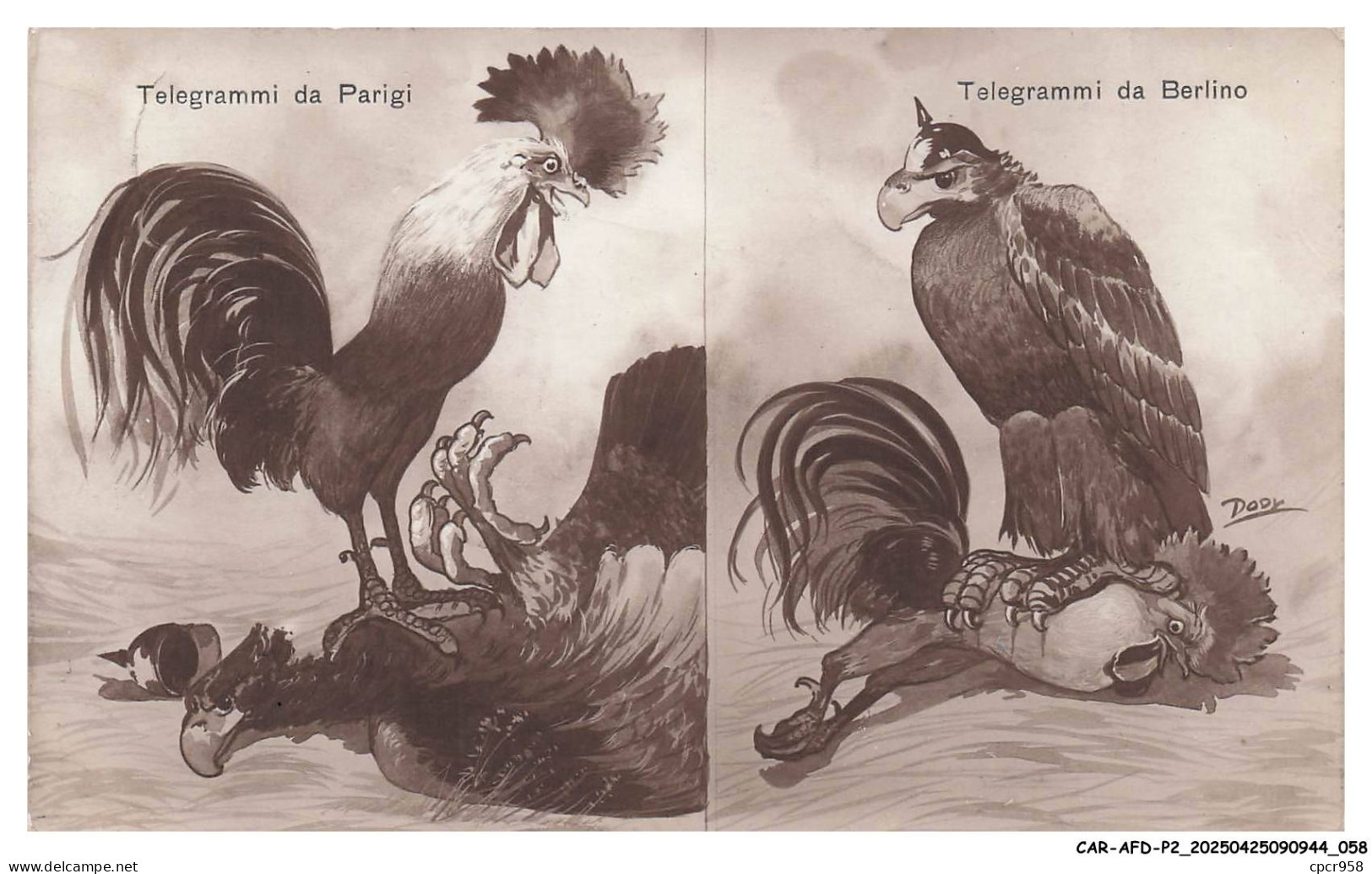 CAR-AFDP2-0087-ITALIE - Telegrammi da parigi - Telegrammi da berlino