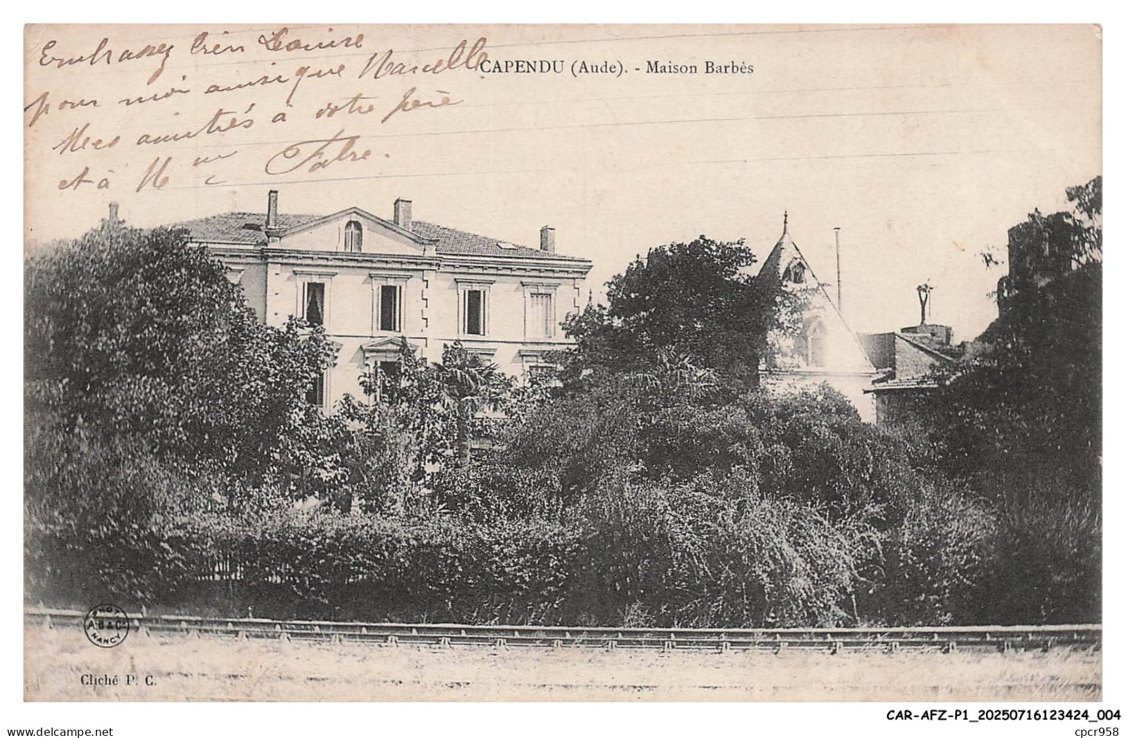 CAR-AFZP1-0045-11 - CAPENDU - Maison barbes
