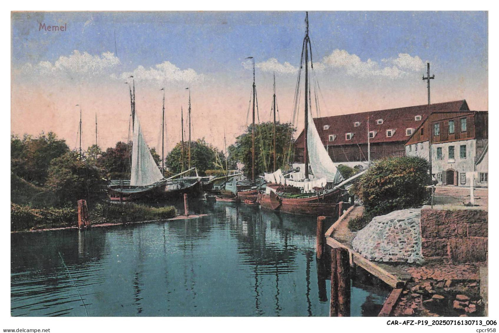 CAR-AFZP19-1061-LITUANIE - MEMEL - Port