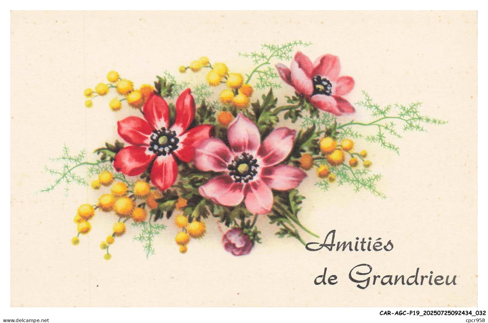 CAR-AGCP19-1013-48 - Amitiés de GRANDRIEU - Fleurs