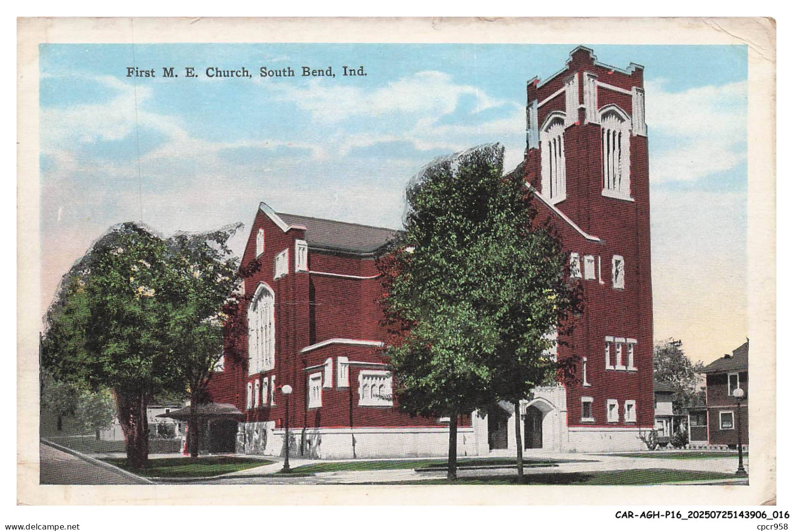 CAR-AGHP16-0731-ETATS-UNIS - SOUTH BEND - First m-e church