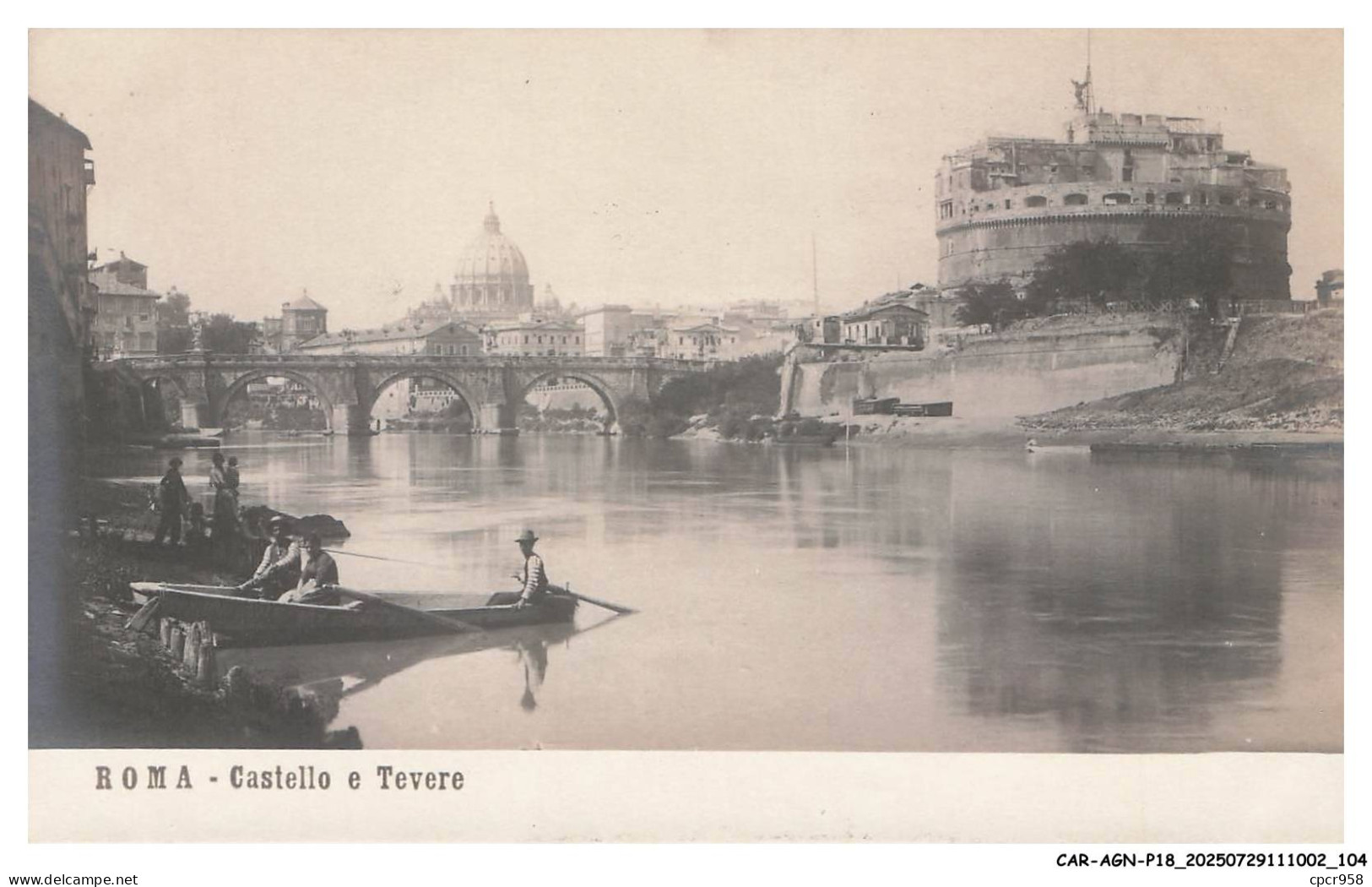 CAR-AGNP18-0819-ITALIE - ROMA - Castello e tevere