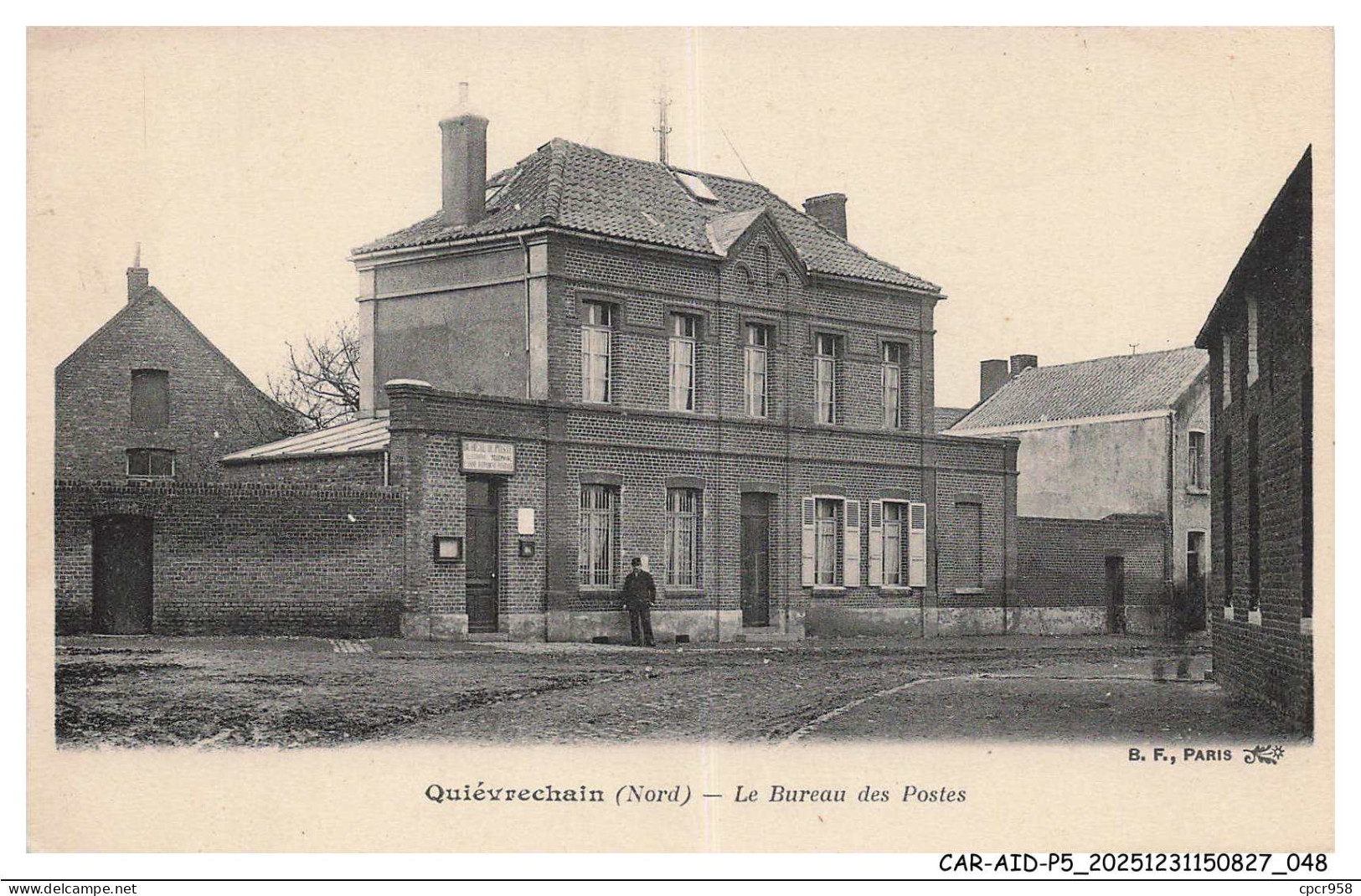 CAR-AIDP5-0255-59 - QUIEVRECHAIN - Le bureau des postes