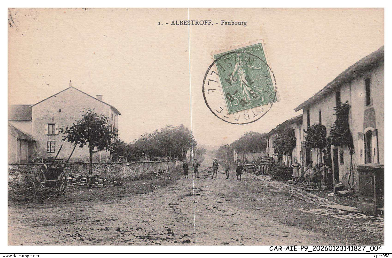 CAR-AIEP9-0521-57 - ALBESTROFF - Moselle - Faubourg