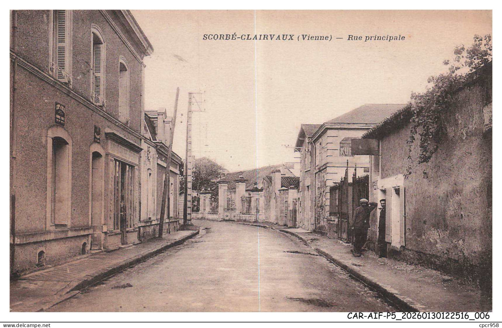 CAR-AIFP5-0260-86 - SCORBE-CLAIRVAUX - Rue Principale