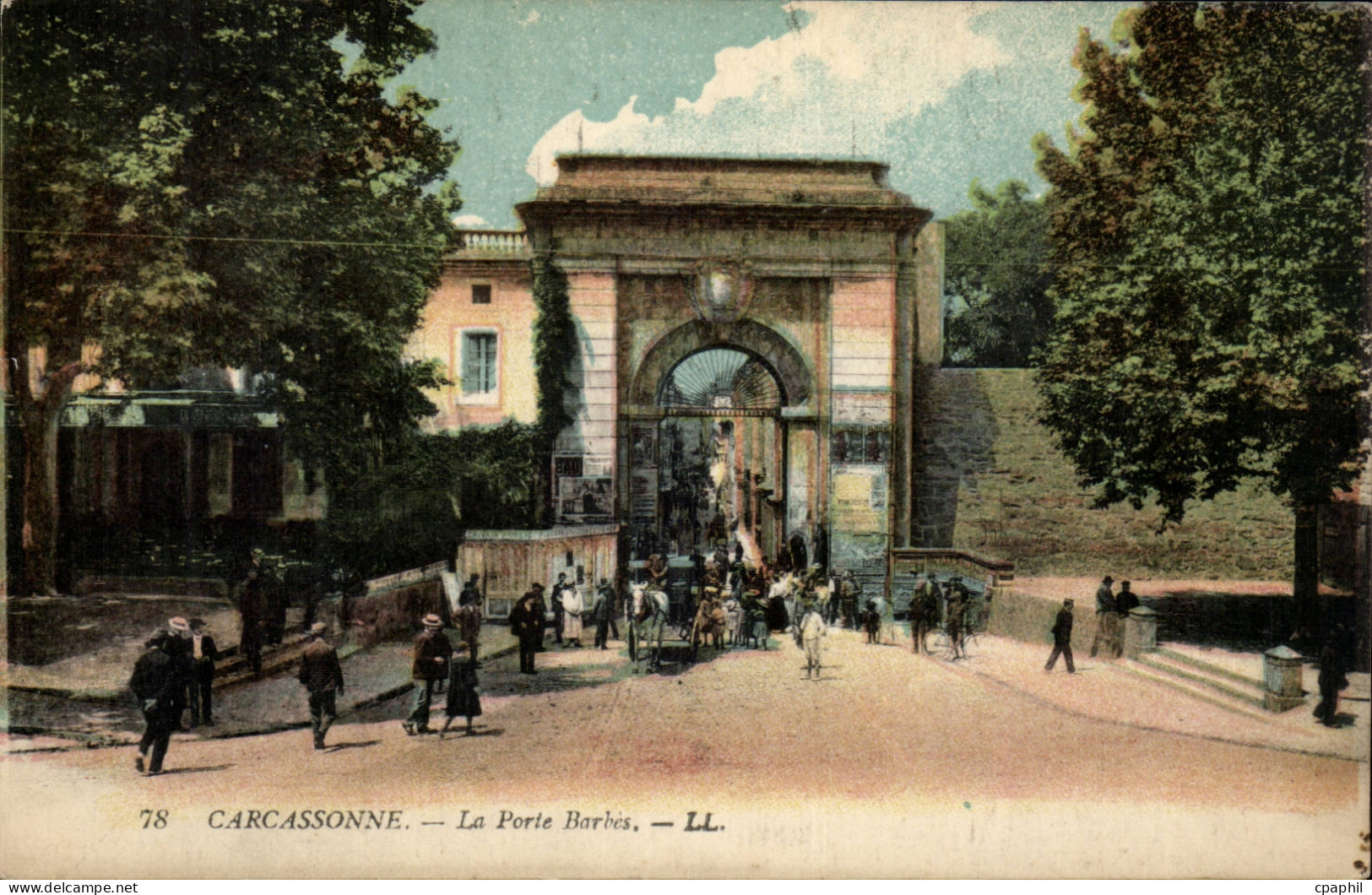 Carcassonne CPA La porte Barbes