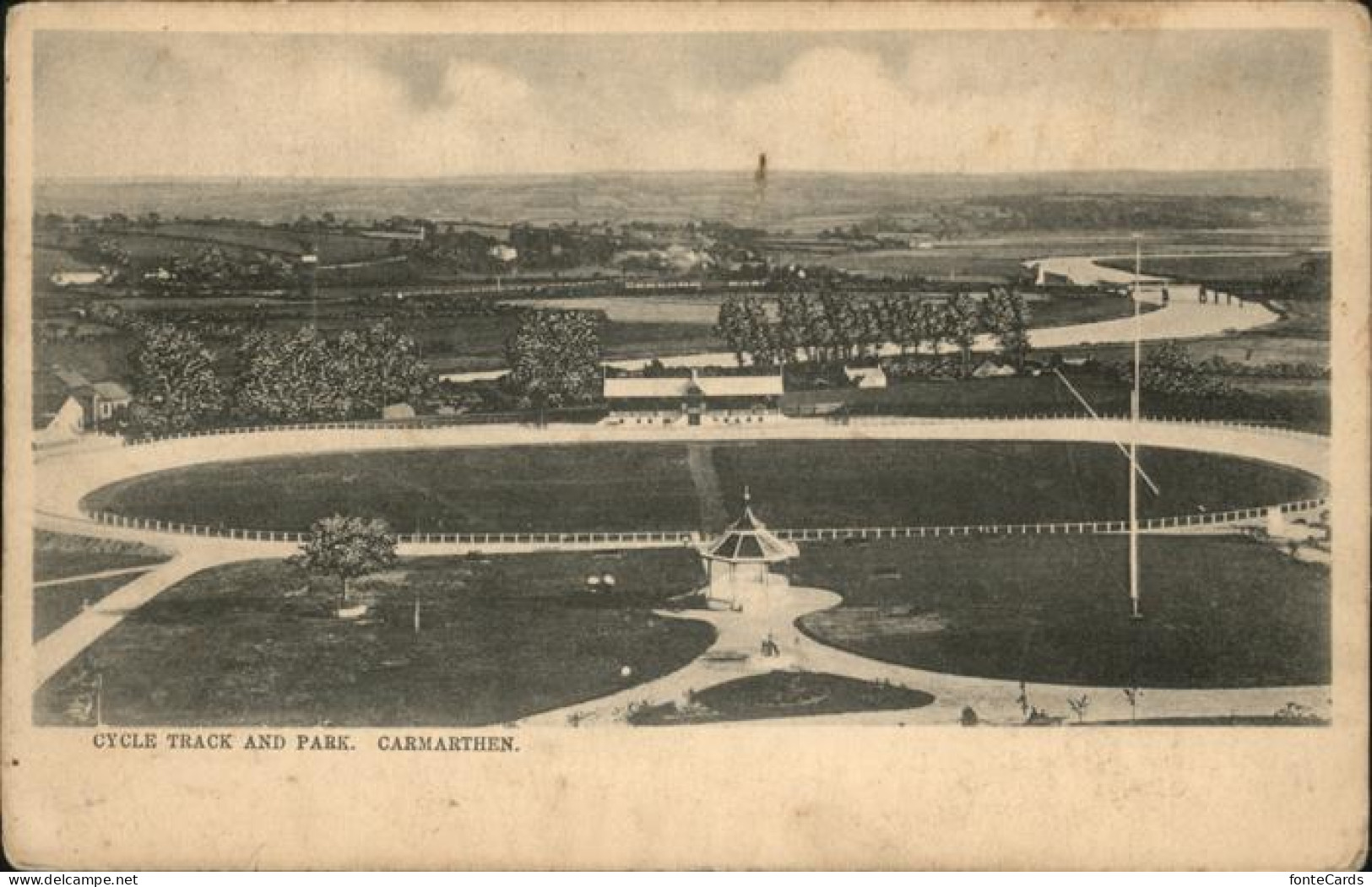 Carmarthen Town Carmarthenshire Cycle Track Park