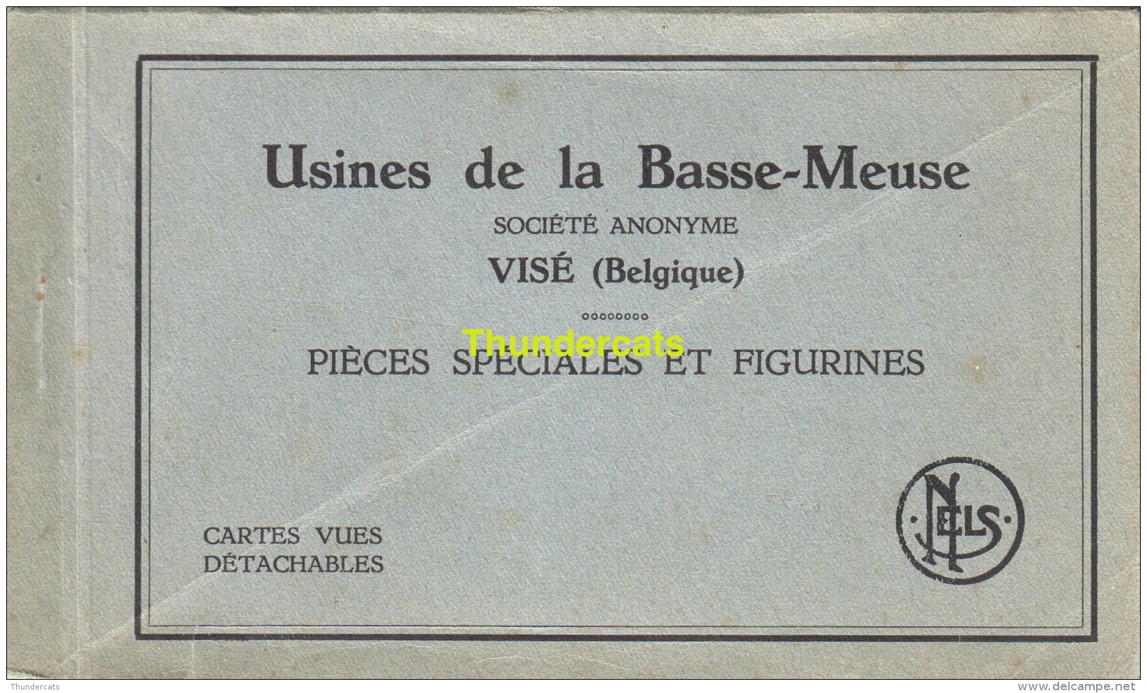 CARNET 13 CPA USINES DE LA BASSE MEUSE VISE WEZET BELGIQUE