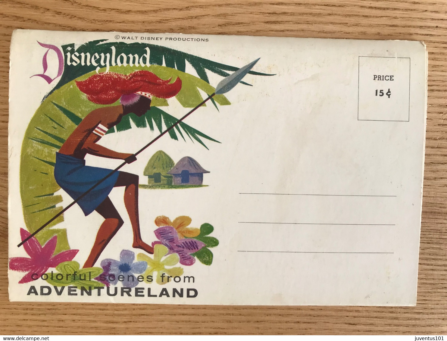 Carnet-Depliant-Greetings from Disneyland-Anaheim-Adventureland      L1744