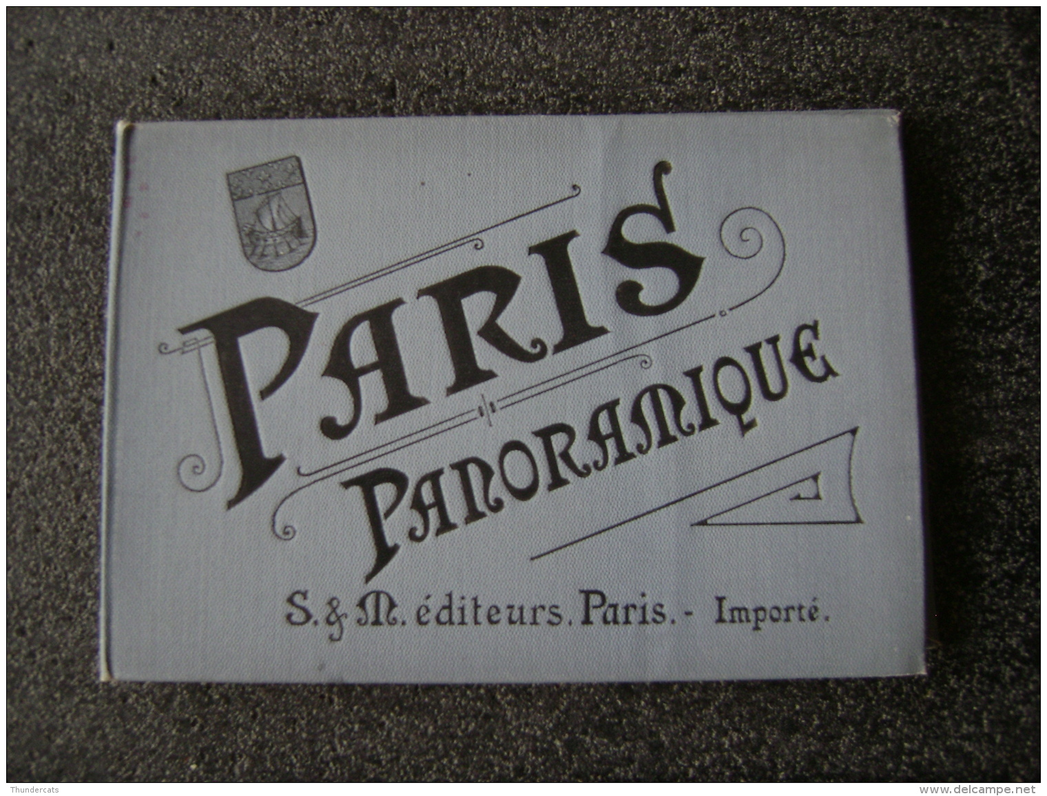 CARNET LEPORELLO ALBUM PARIS PANORAMIQUE S &amp; M EDITEURS PARIS