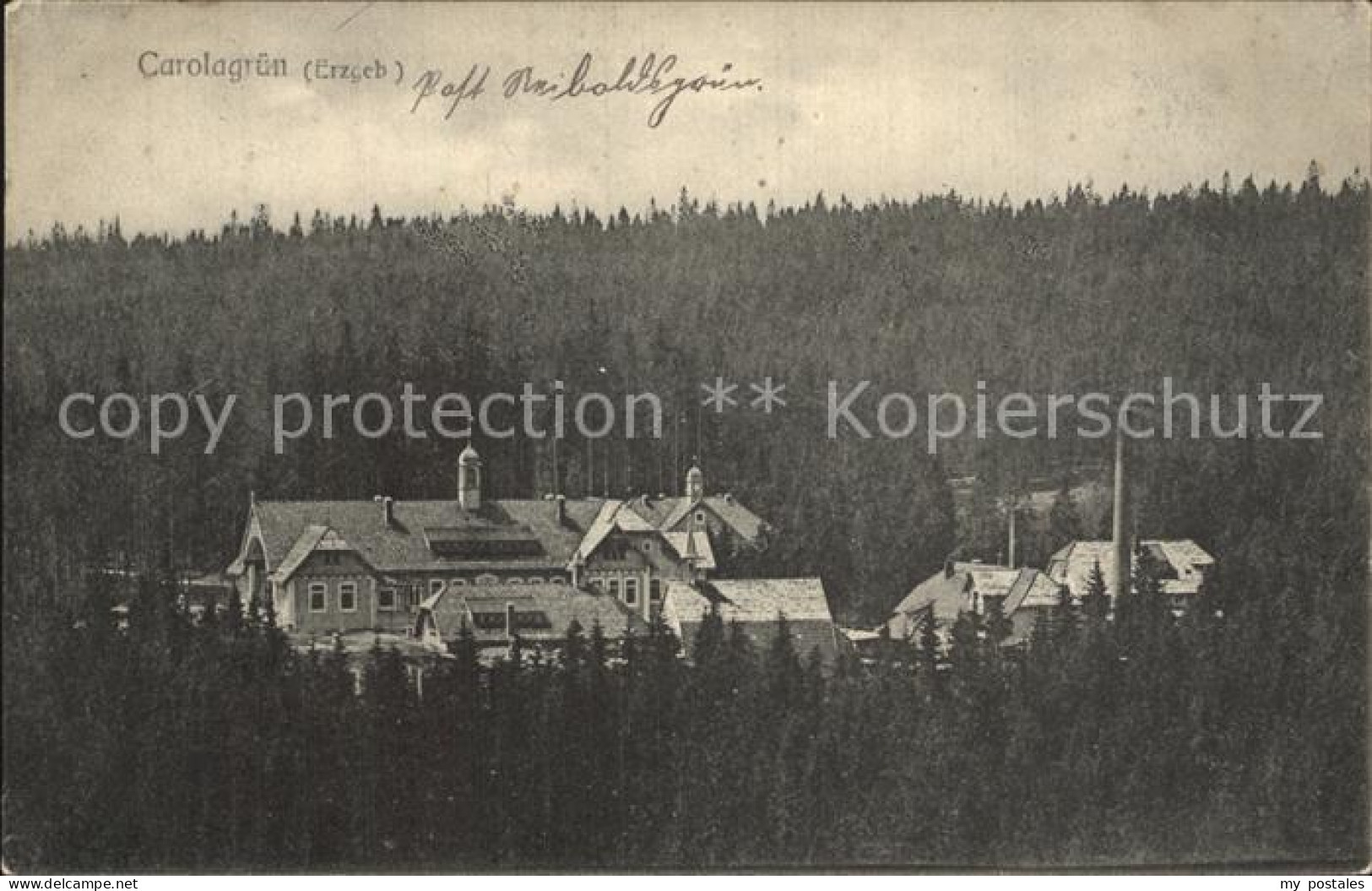 Carolagruen Schoenheide Erzgebirge Ansicht