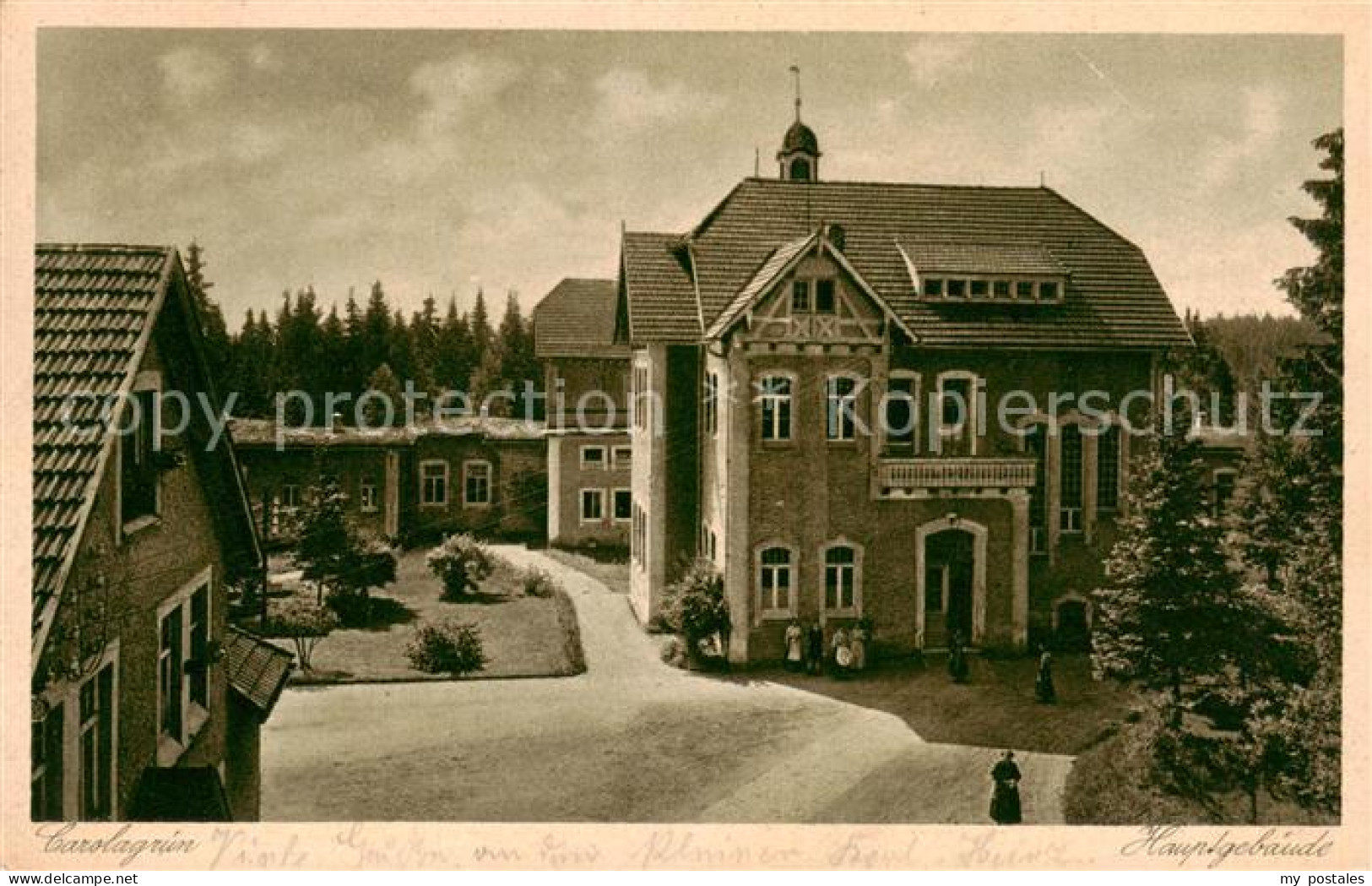 Carolagruen Schoenheide Erzgebirge Hauptgebaeude