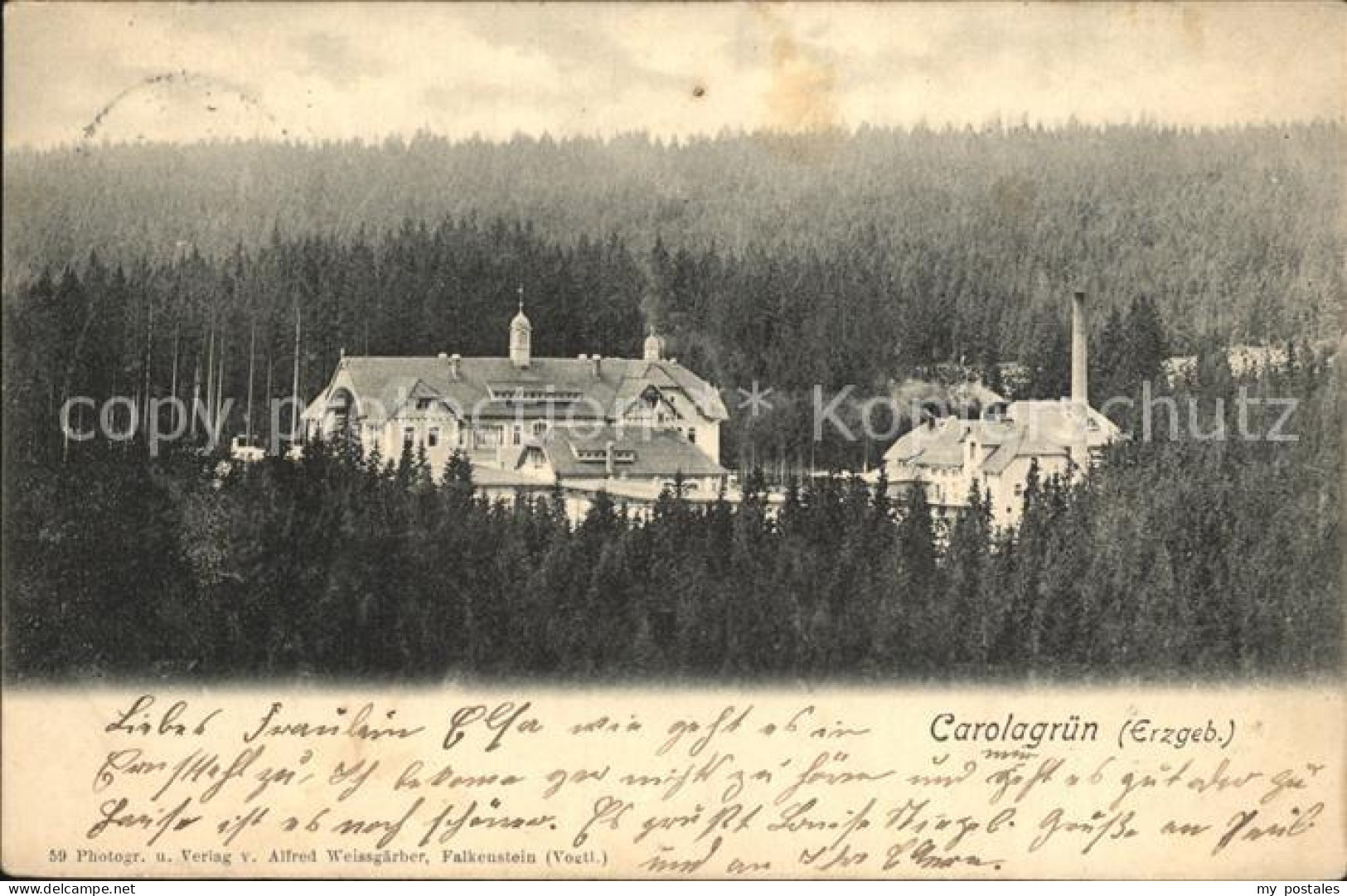 Carolagruen Schoenheide Erzgebirge Heilstaette