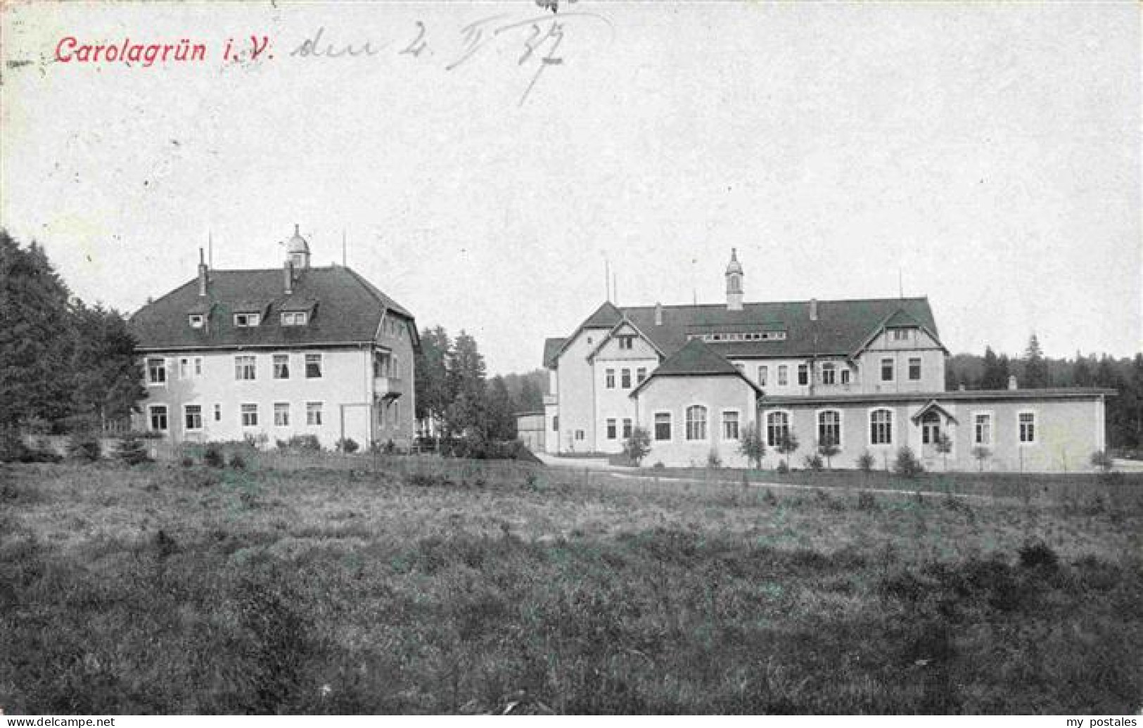 Carolagruen Schoenheide Erzgebirge Teilansicht