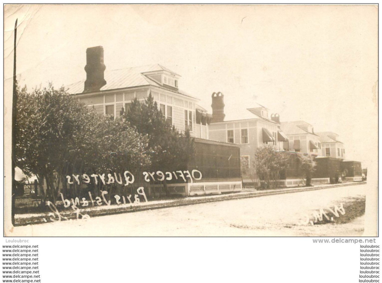 CAROLINE DU SUD PARRIS ISLAND  DEPOT DES MARINES  VOYAGEE EN 1918 VOIR LES DEUX SCANS