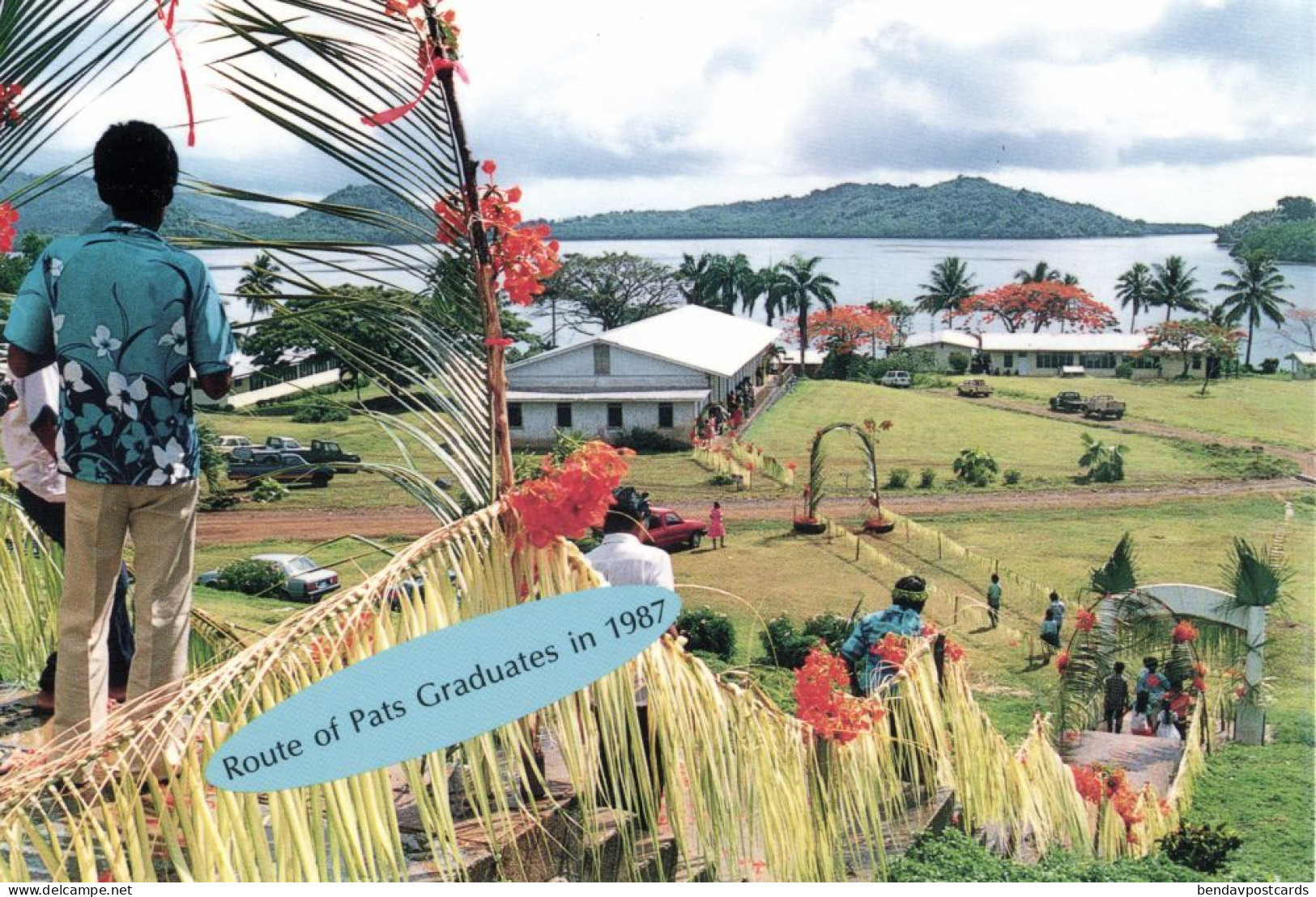 Caroline Islands, Ponape Pohnpei, Agriculture & Trade School (1987) Postcard
