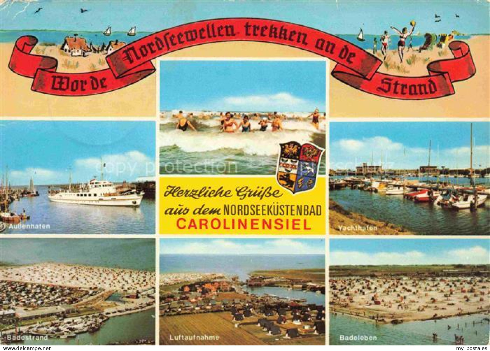 Carolinensiel Ostfriesland Wittmund Niedersachsen Aussenhafen Yachthafen Badestr