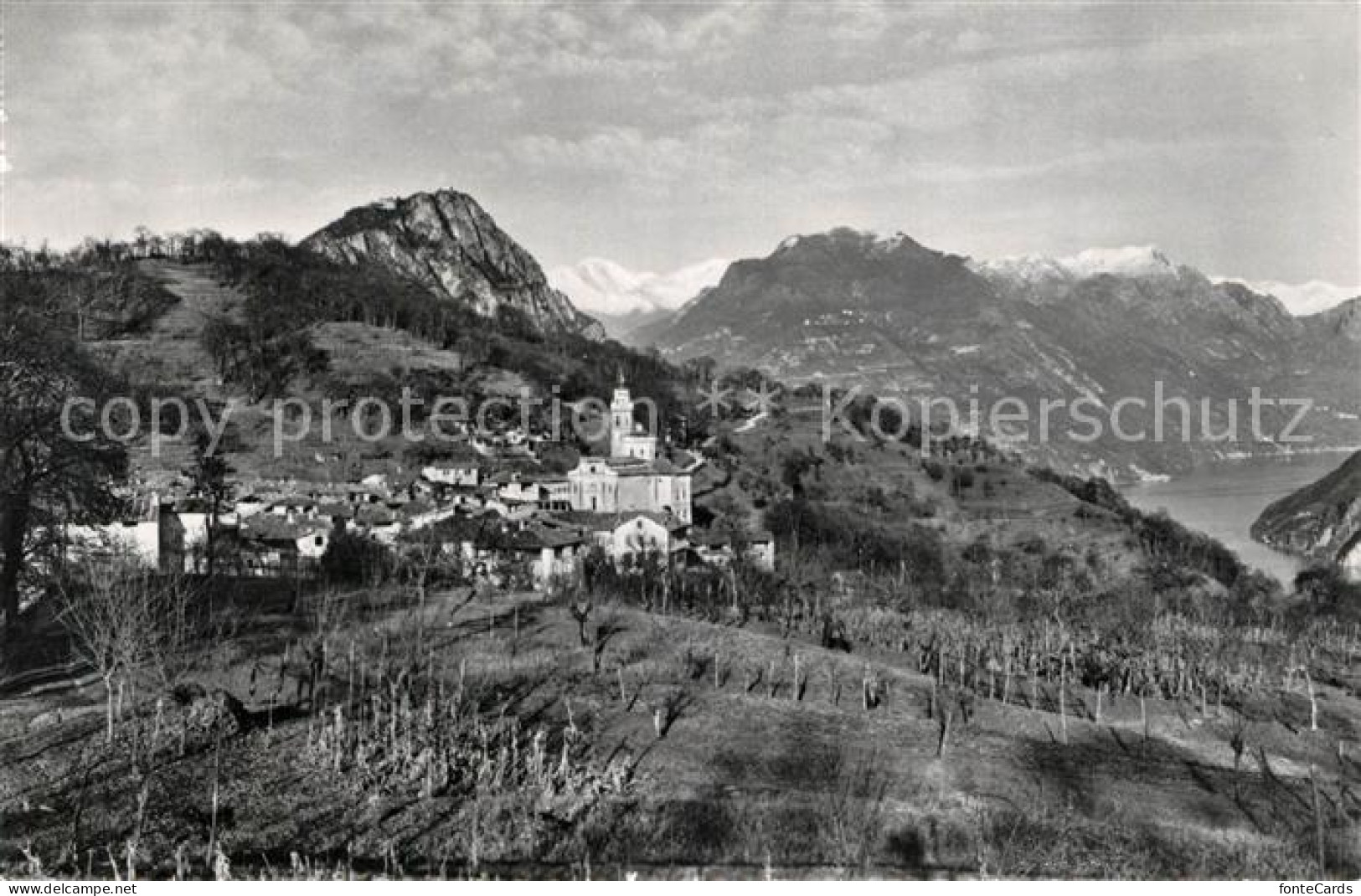 Carona Kirche Panorama