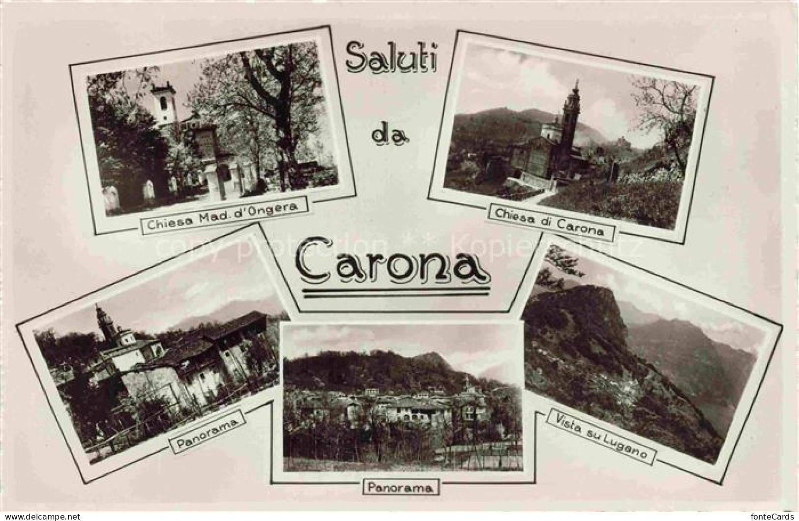 Carona Lago di Lugano TI Chiesa-Mad-d Ongera Chiesa-di-Carona Panorama Vista-su-