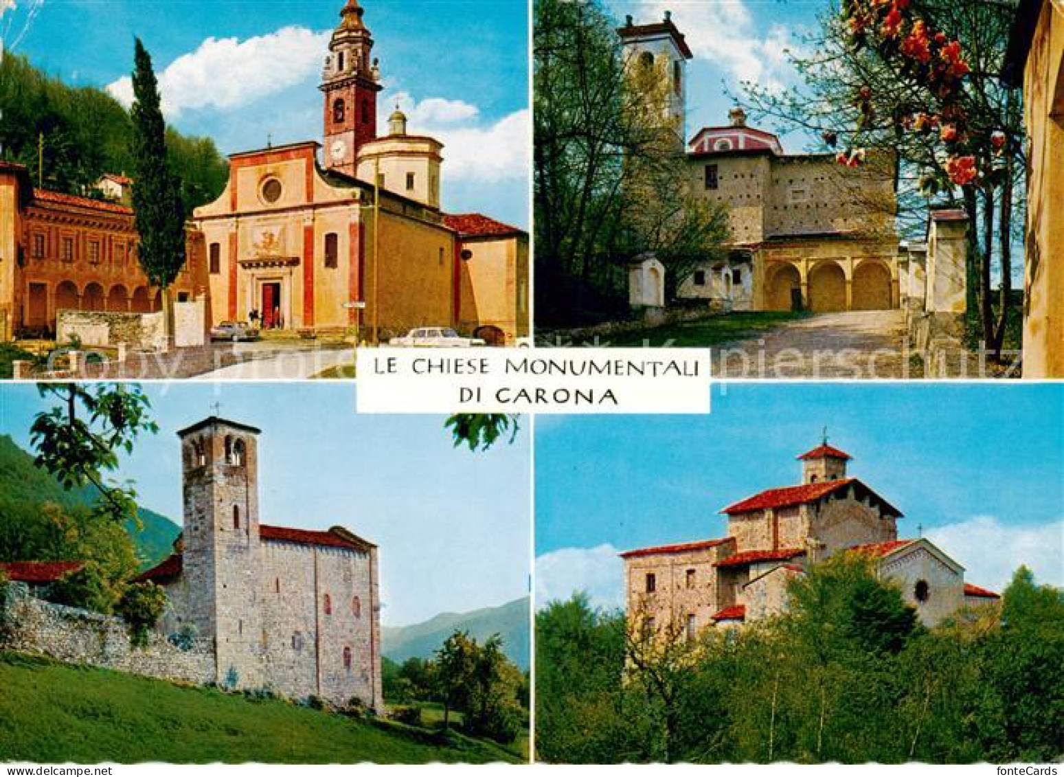 Carona Lago di Lugano TI Chiese monumentali