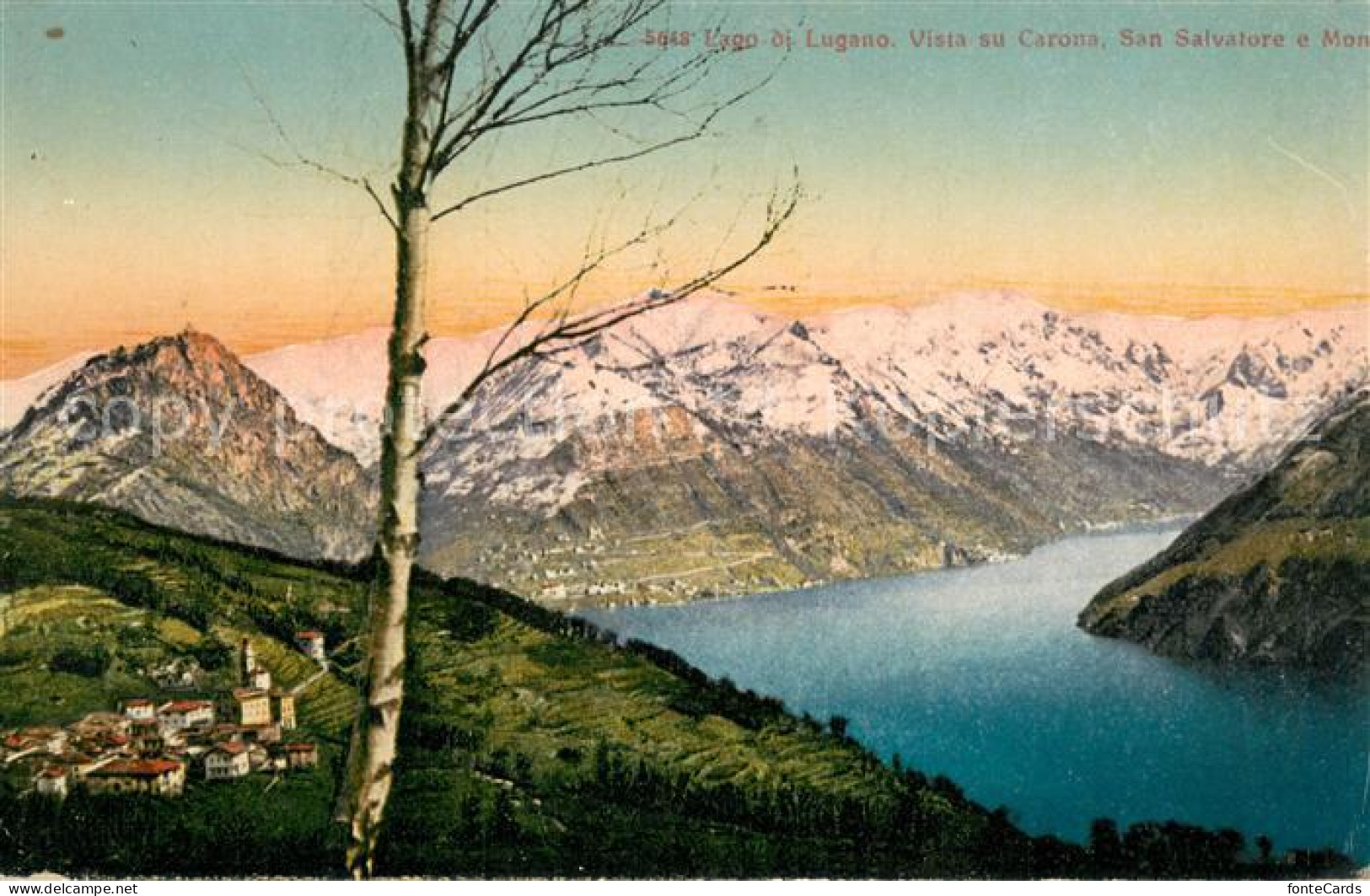 Carona Lago di Lugano Vista su Carona San Salvatore