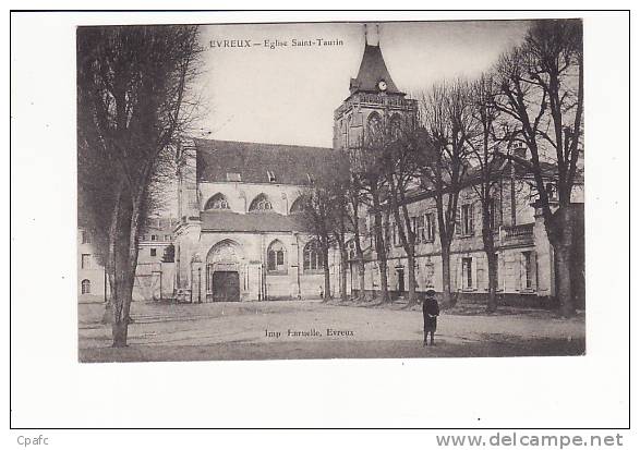 carte 1905 EVREUX EGLISE SAINT TAURIN