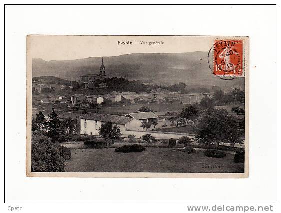 carte 1910 FEYZIN / VUE GENERALE