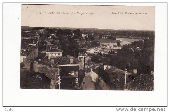 carte 1920 MEILHAN / VUE PANORAMIQUE