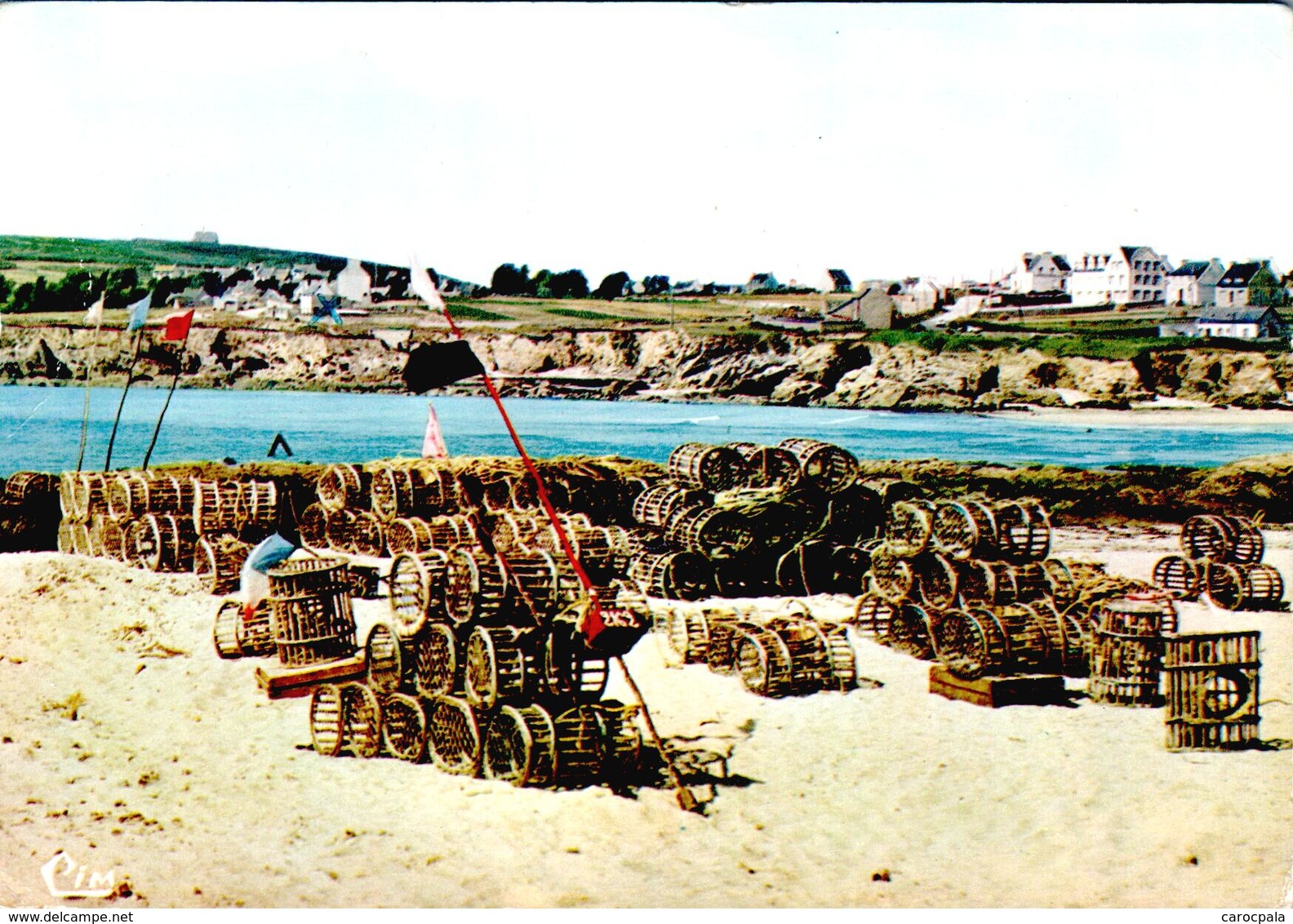 carte 1960 PLOGOFF / PLAGE DU LOCH