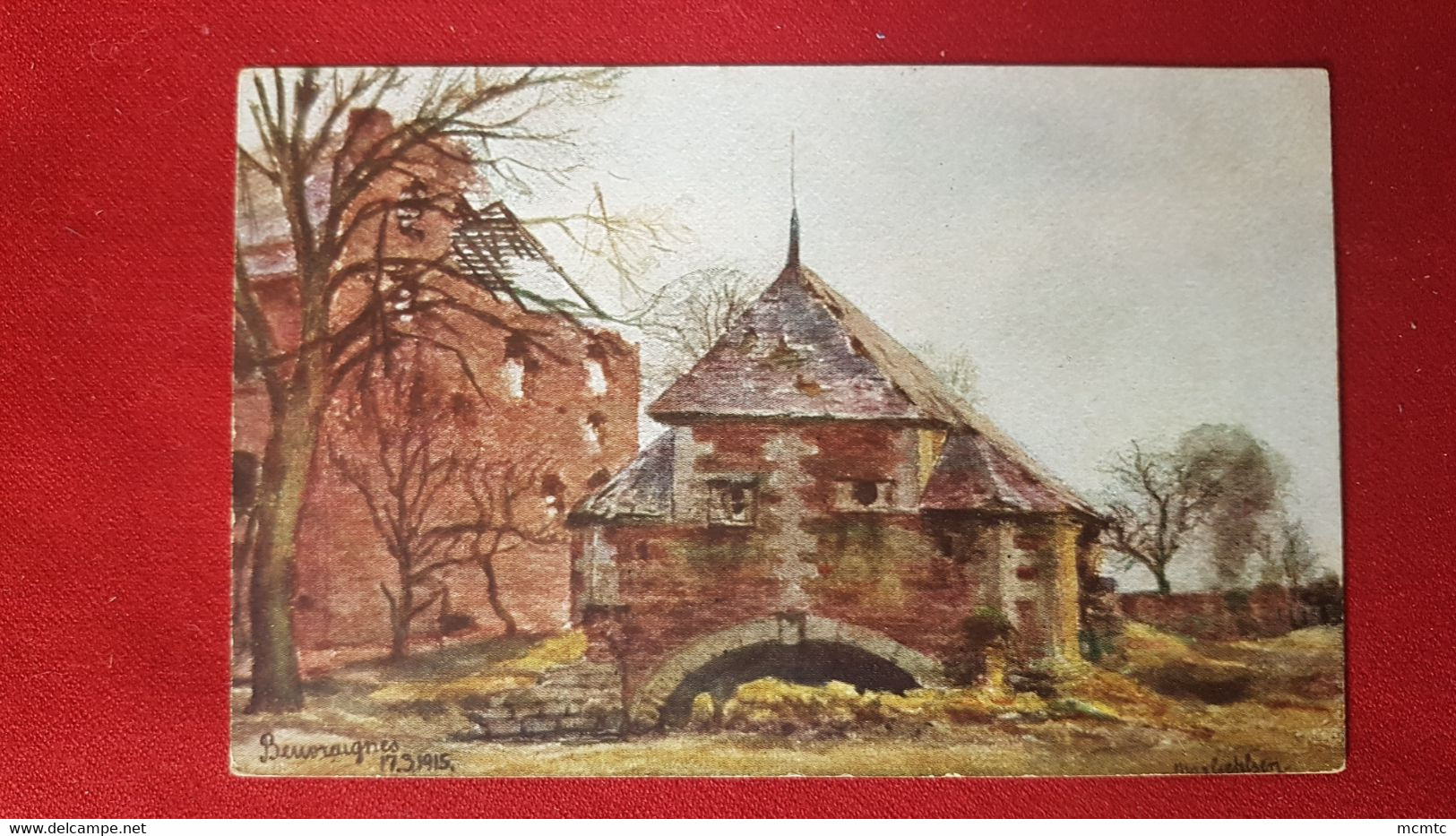 Carte  Allemande -   Beuvraignes