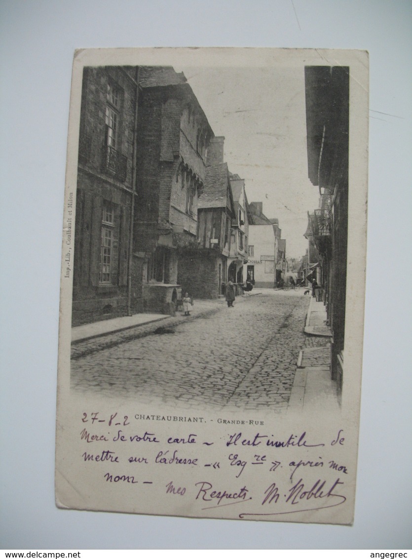 Carte  Châteaubriant  Vue d'ensemble  1939