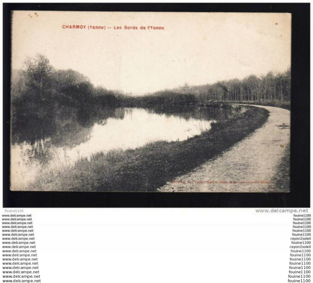 carte de charmoy  ( peu courante )  ( recto verso )