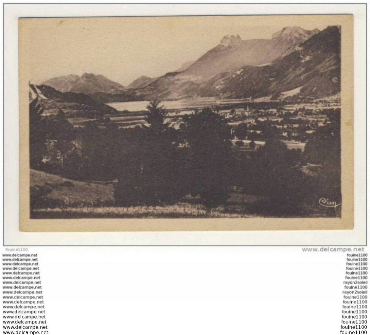 carte de doussard  ( recto verso )
