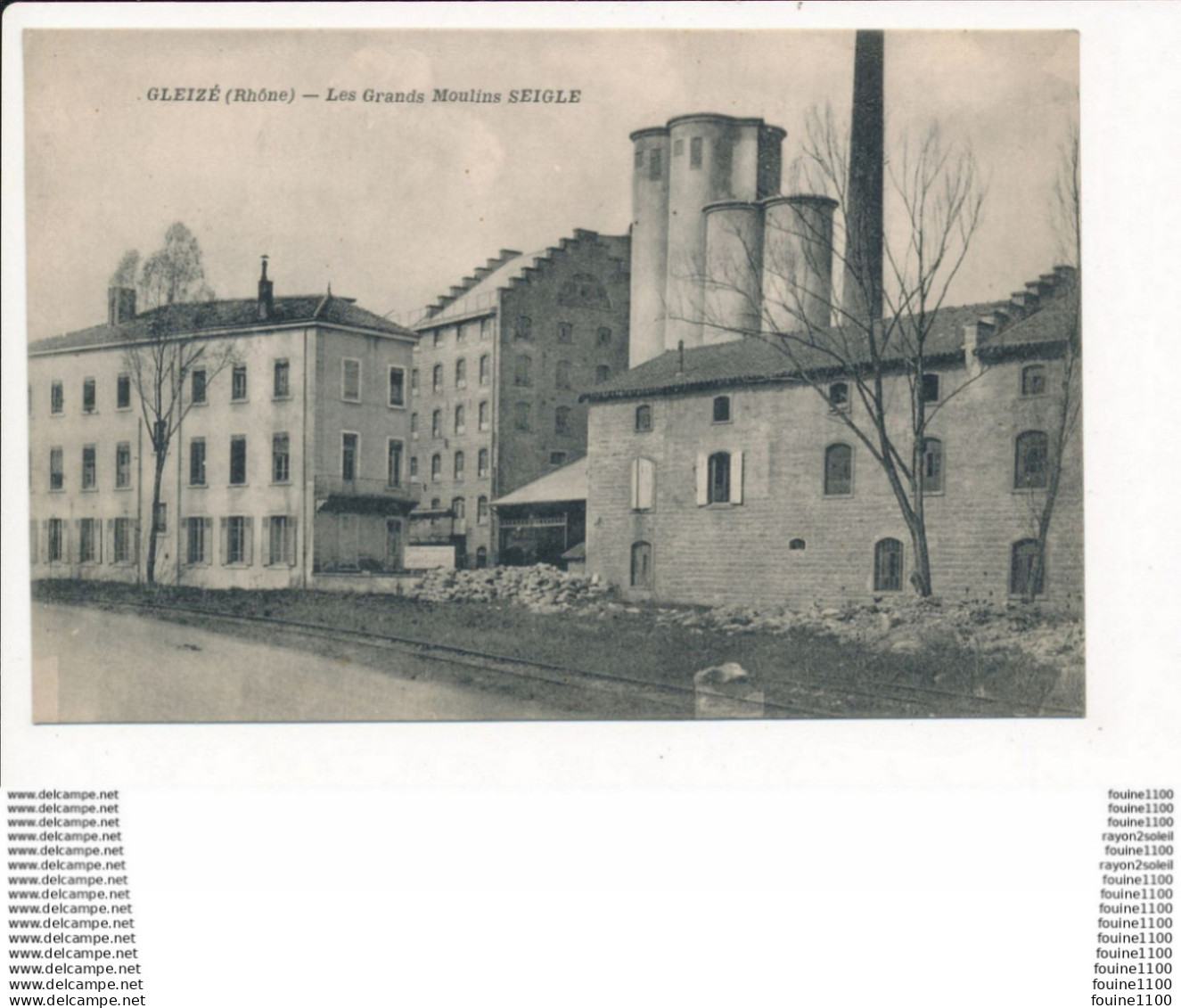 carte de GLEIZE les grands moulins seigle  ( recto verso )