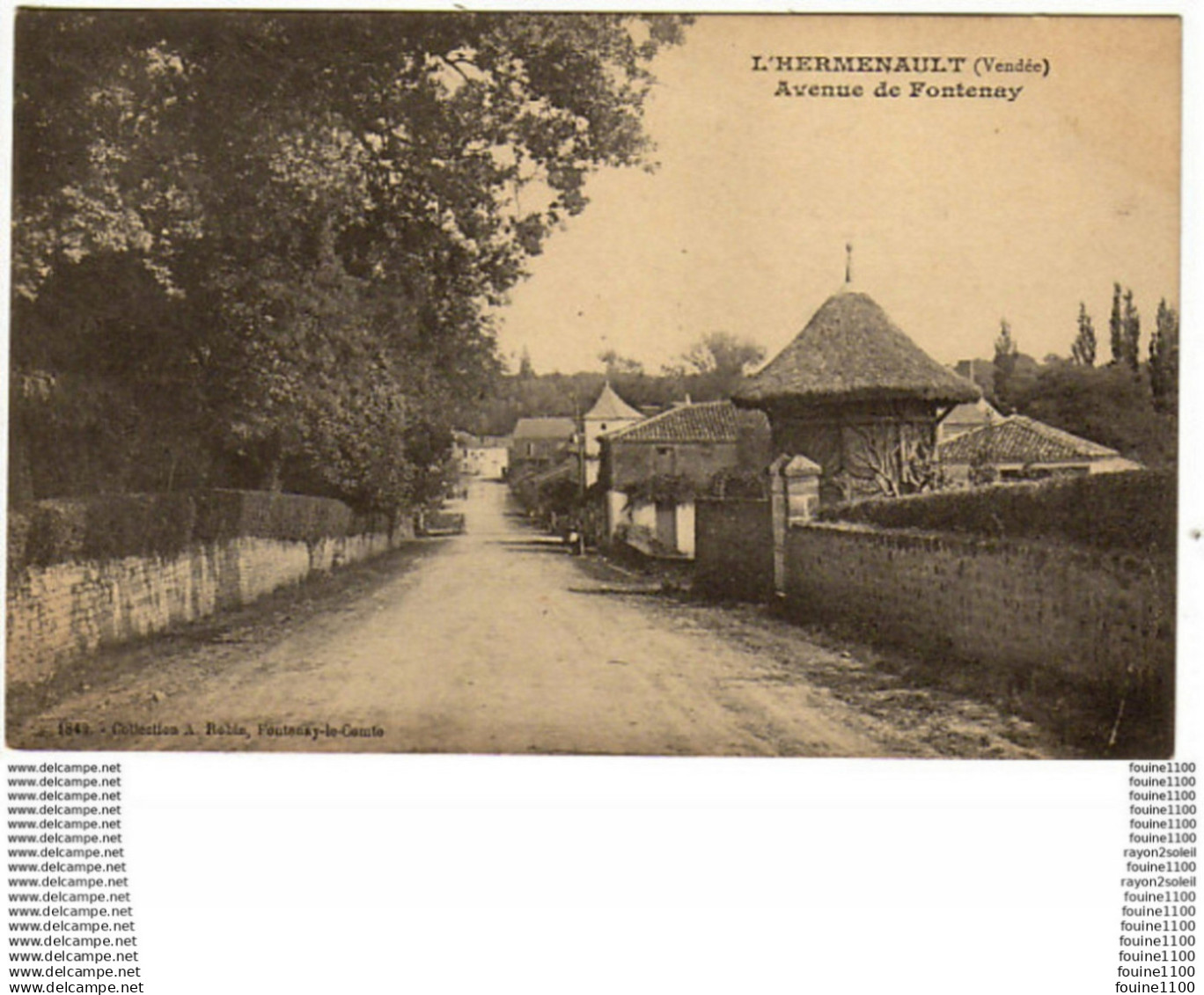 carte de l'hermenault  avenue de fontenay