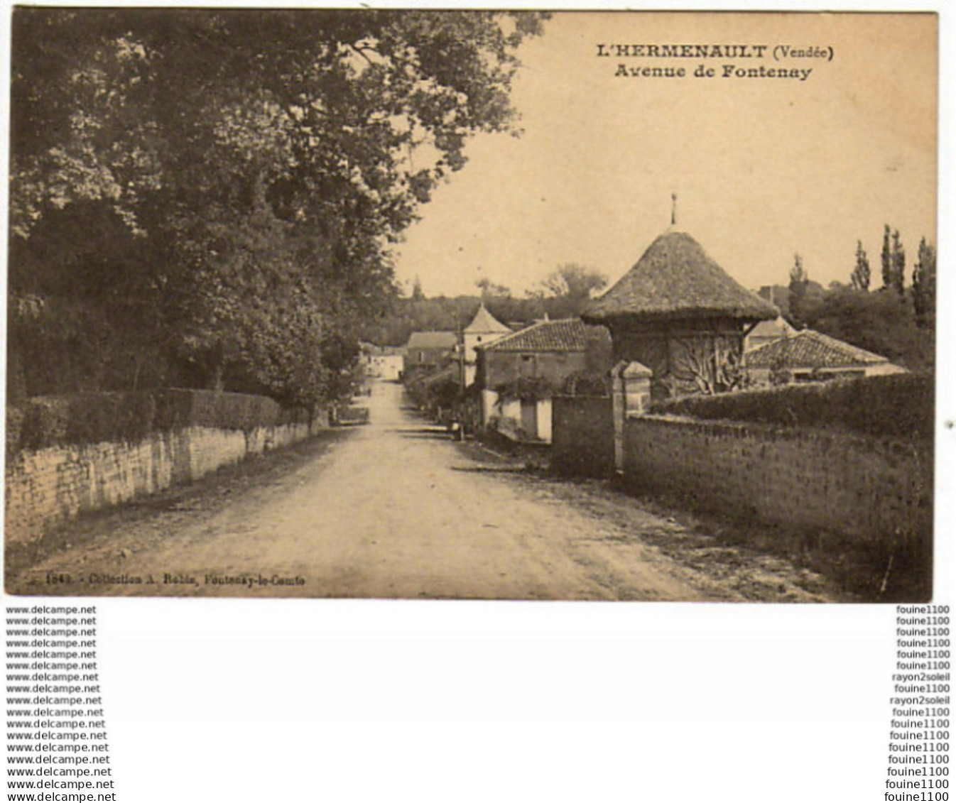carte de l'hermenault  avenue de fontenay