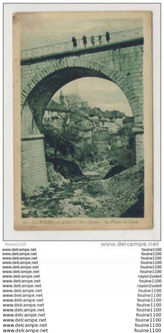 carte  de la roche sur foron le viaduc  ( recto verso )
