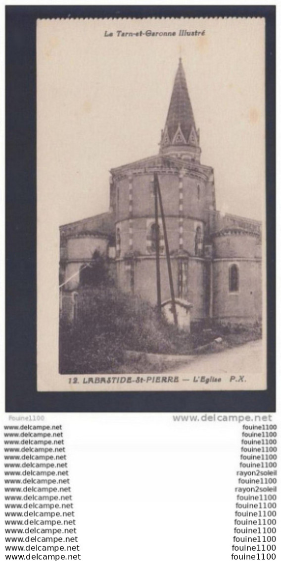carte de labastide saint pierre l' église  ( recto verso )