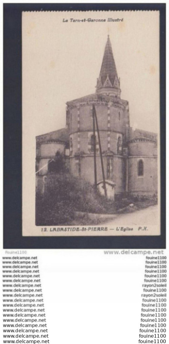 carte de labastide saint pierre l' église  ( recto verso )