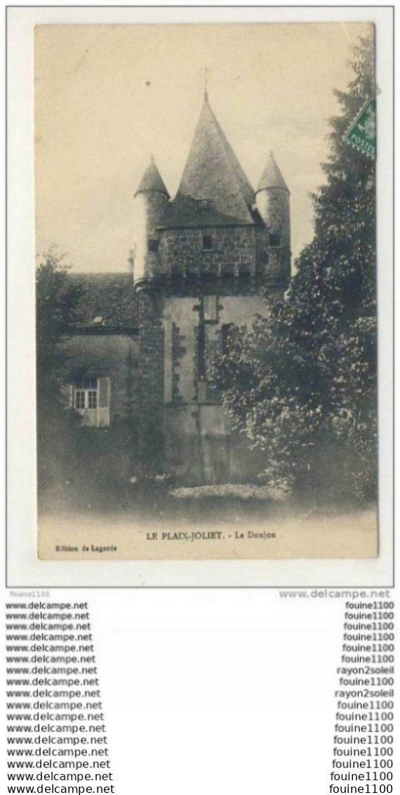 carte de lourdoueix saint michel le plaix joliet ( jolliet )  le donjon