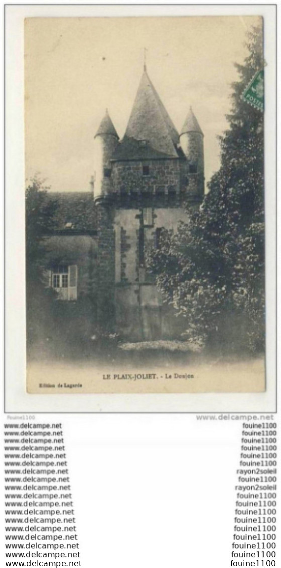carte de lourdoueix saint michel le plaix joliet ( jolliet )  le donjon