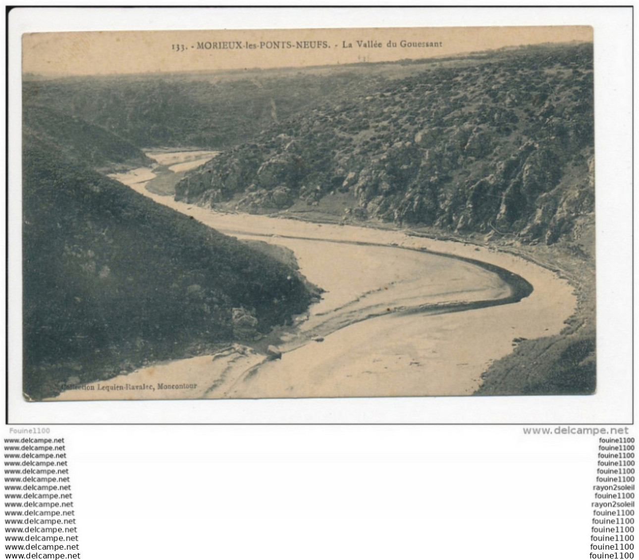 carte de morieux les ponts neufs  la vallée du gouessant   ( recto verso )