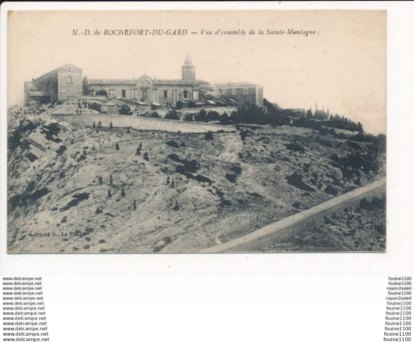carte de notre dame de ROCHEFORT DU GARD ( sainte montagne )