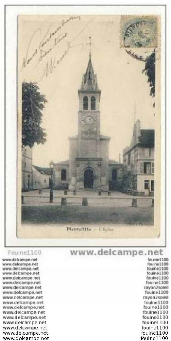 carte de pierrefitte sur seine  l' église
