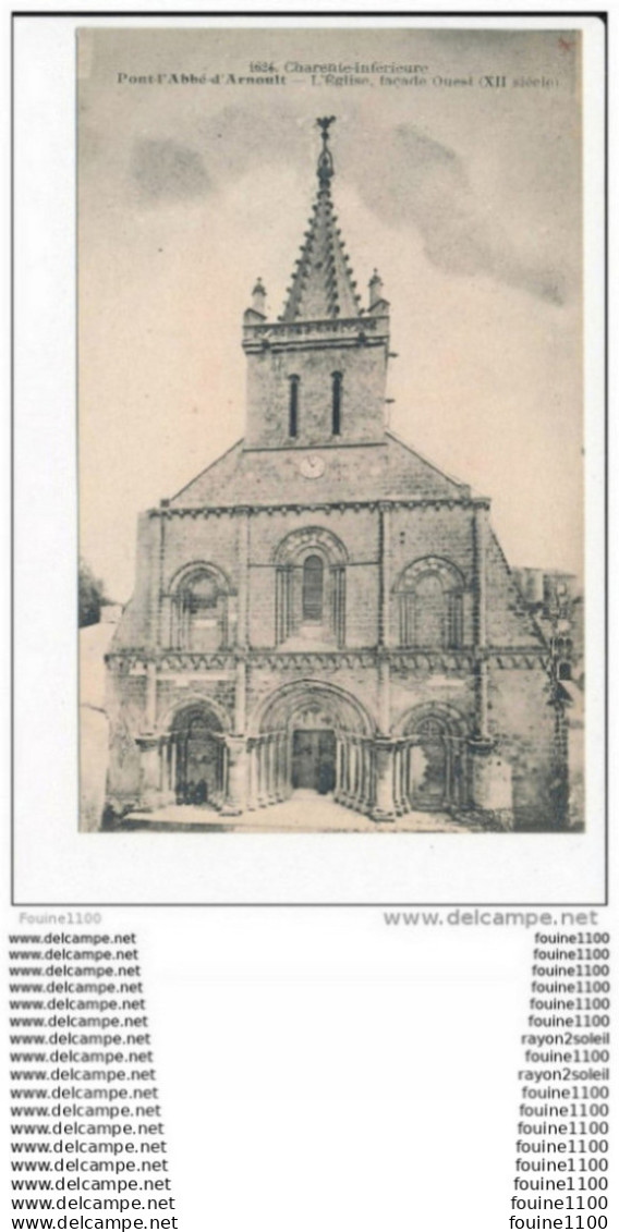 carte de PONT L' ABBE D' ARNOULT   ( recto verso )