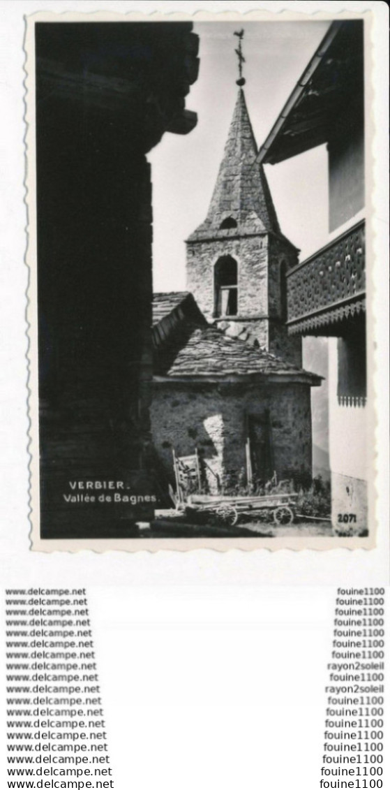 carte  de verbier  vallée de bagnes    ( format C.P.A ) ( recto verso )