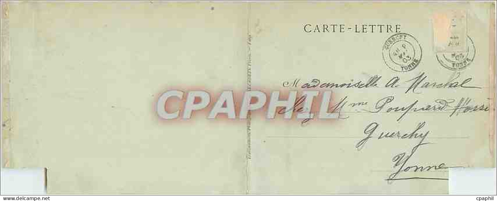 CARTE DOUBLE Panorama de Joigny