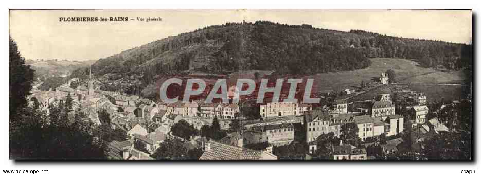 CARTE DOUBLE Plombieres Les Bains Vue Generale